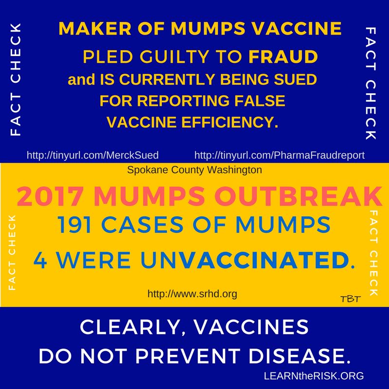Mumps Vaccine Ineffective more than 80% individuals with sickness were vaccinated