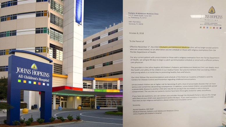 Hospital Violates Right of Vaccine Exemption for Sick Kids