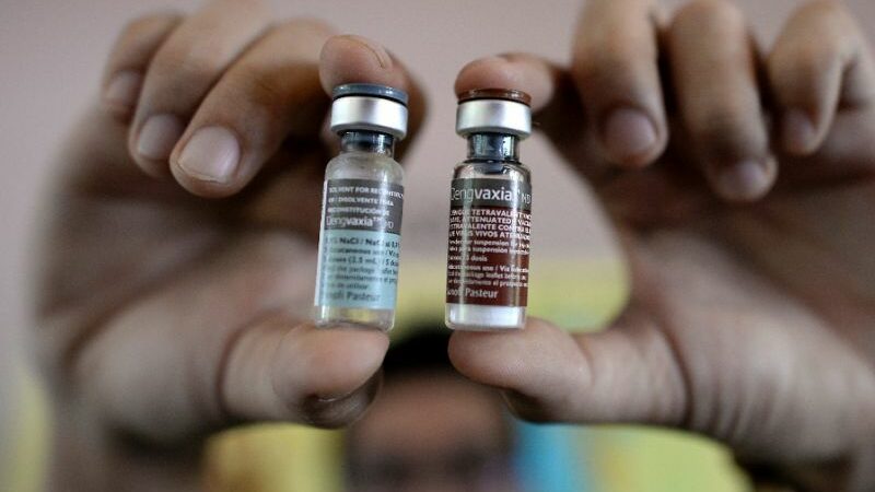Vaccinated children suffer severe disease after vaccination. Vaccine program now suspended by government