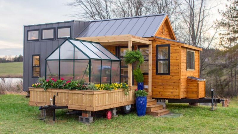 Meet the tiny mobile home that comes equipped with a tiny greenhouse