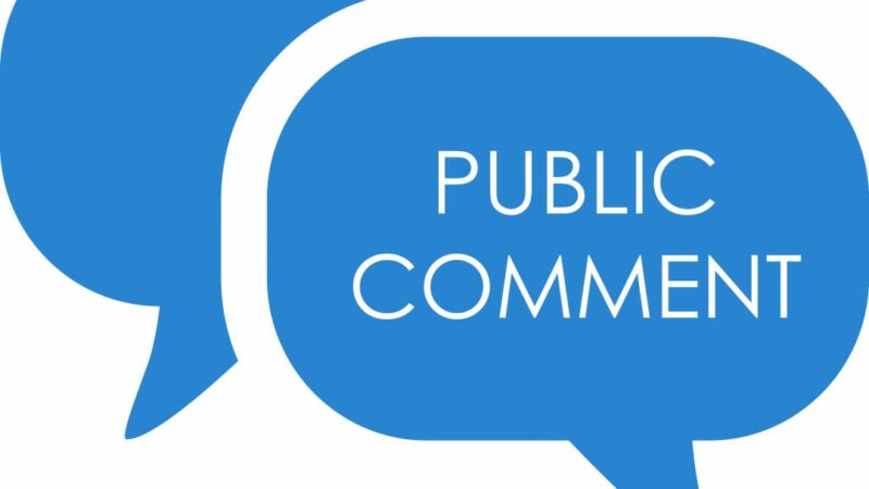 Administrative Rules Public Comments