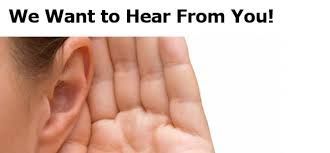 THEY ASKED TO HEAR FROM YOU!