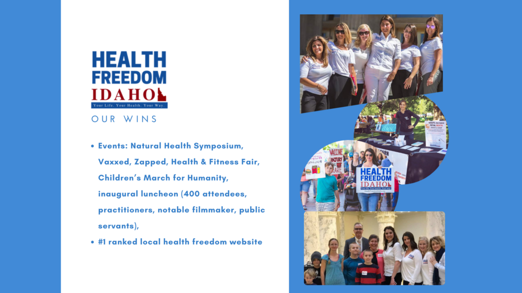 Health Freedom Idaho accomplishments