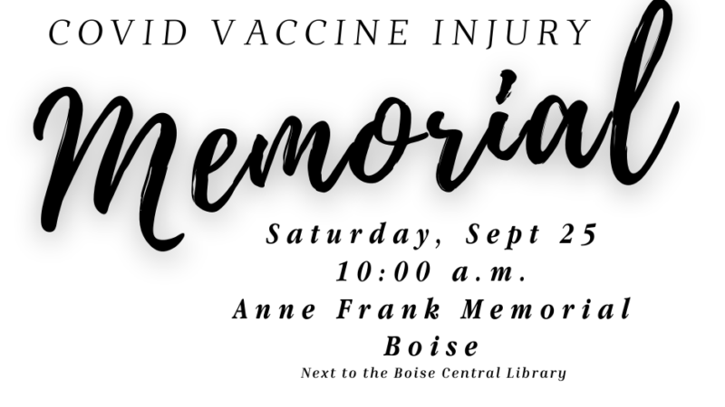 Vaccine Injury Memorial Sept 25 Boise